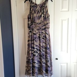 Elegant Purple Sleeveless Dress